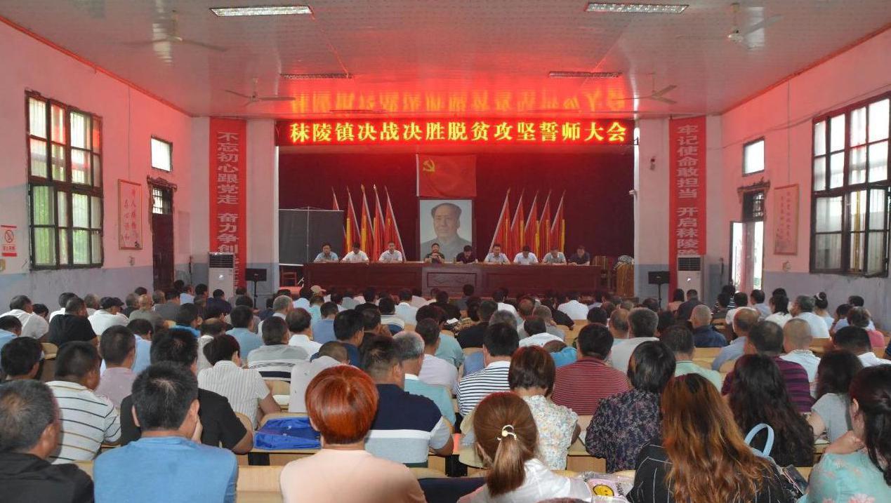 秣陵镇召开决战决胜脱贫攻坚誓师大会-项城市秣陵镇人大代表网上联络