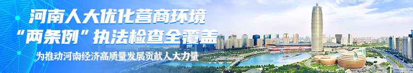 河南人大优化营商环境“两条例”执法检查全覆盖