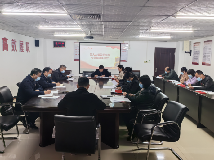 区人大机关党支部专题组织生活会11