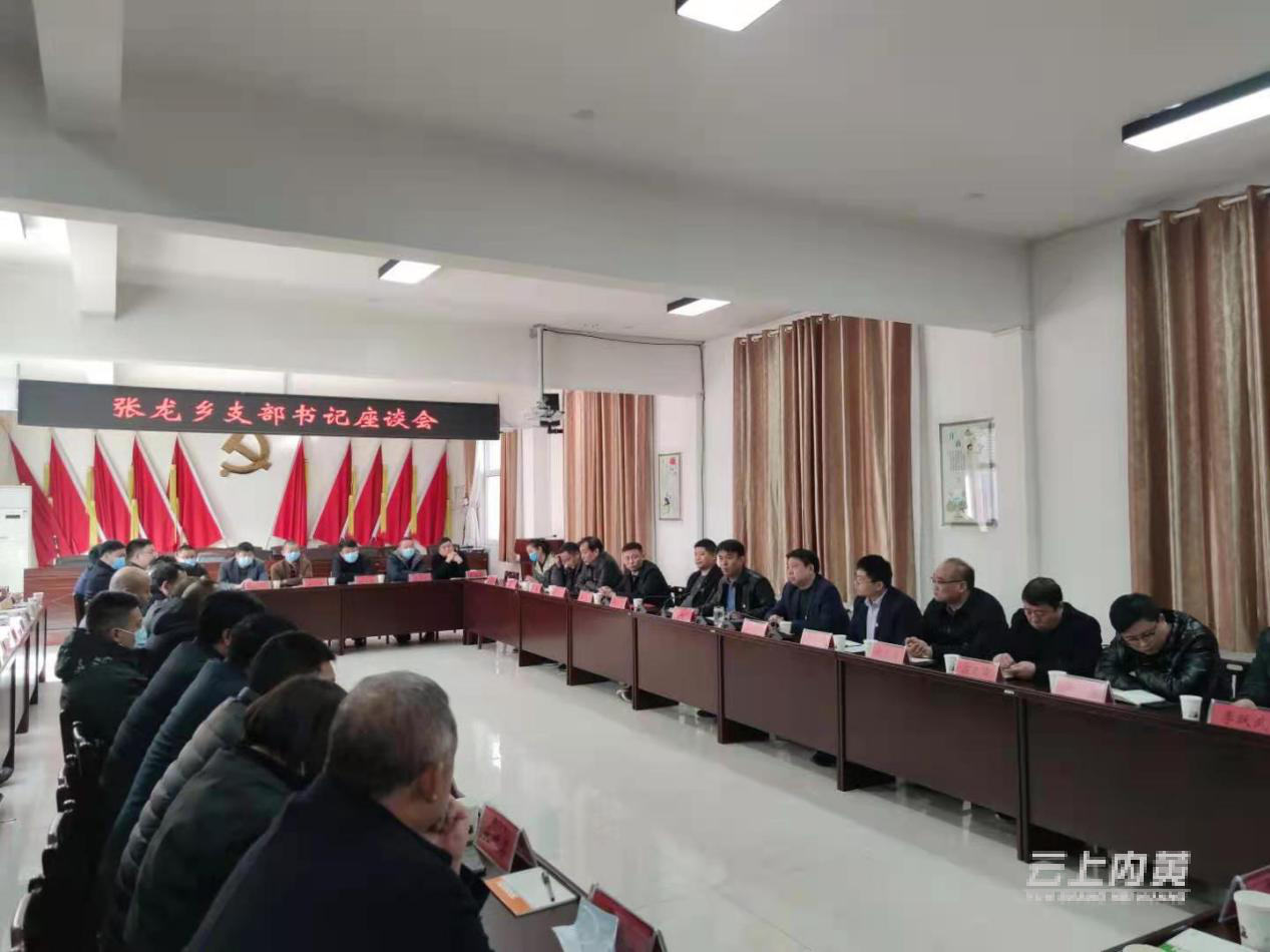 座谈会上,内黄县第十五届人民代表大会代表,张龙乡党委书记桑越峰作